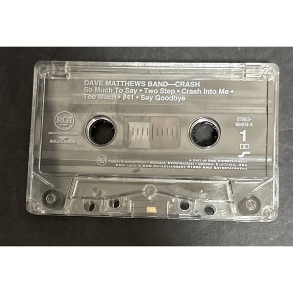 Dave Matthews Band Crash 1996 Original Cassette Tape RCA Insert Crash Into Me - Picture 5 of 7